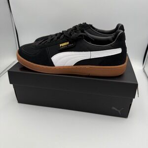 Puma Super Team Mens Sneakers Black White Gum 390424-08 Low Top Shoes Size 10.5